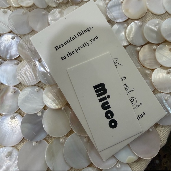 Bohemian Embellished/Seashell Beaded Clutch/Wooden Top Handle/Shell Purse - Picture 7 of 14